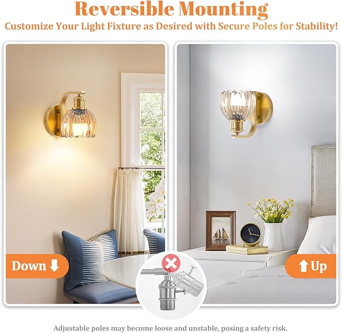 VerRon Rechargeable Battery Operated Wall Sconce