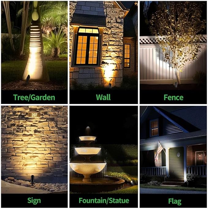 LED Outdoor Spotlight, Waterproof Aluminum Wired Light