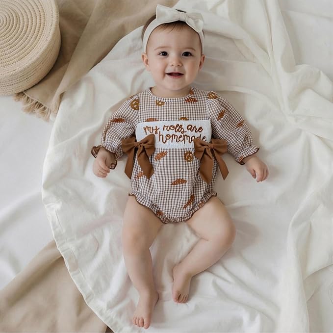 2pcs Infant Baby Girls Romper Dress Headband Long Sleeve Clothing Flowers Newborn Boho Girl Outfit Jumpsuit Clothes
