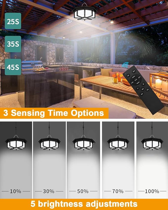 Solar Shed Light Indoor Outdoor 288LED 360°Lighting Solar Lights Work in Daytime