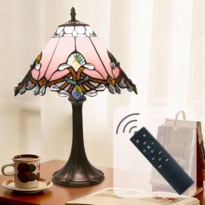 Tiffany Style Table Lamp, Small Stained Glass Lamp