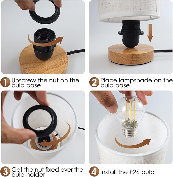 Minimalist Dimmable Nightstand Lamp