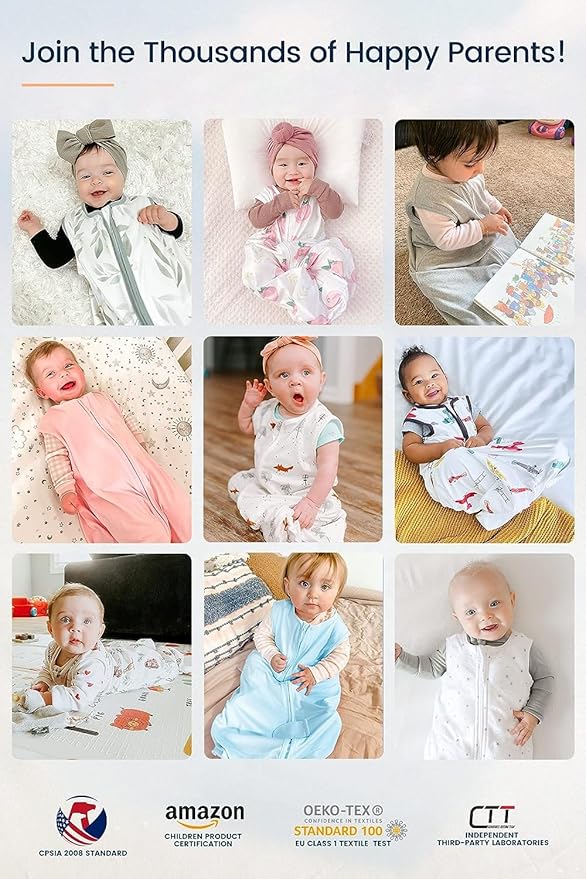 TotAha Toddler Sleep Sack 1.0 TOG for 2T-3T-4T, Wearable Blanket Baby Sleeping Bag with 2-Way Safe Zipper for All Seasons, Warm Soft Sleepsacks for Girl