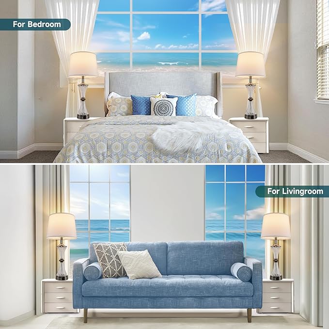 Terpsichore Touch Dimmable Table Lamps Modern Glass Table Lamp LED Lights