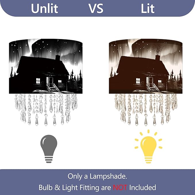 Northern Aurora Cabin Lamp Shade