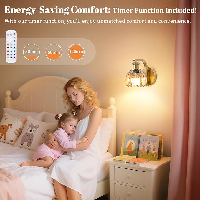 VerRon Rechargeable Battery Operated Wall Sconce