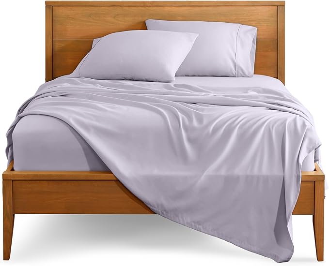 Bare Home Twin XL Sheet Set - 1800 Ultra-Soft Microfiber - Double Brushed - Deep Pockets - Easy Fit - 3 Piece Set - Bed Sheets (Twin XL, Light Lavender)