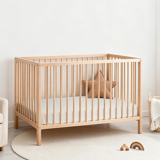 Lulu Moon Muslin Crib Sheets - Fitted Crib Mattress Sheets for Boys and Girl - 28"x 52", 2 Pack