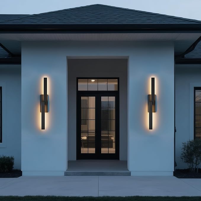 LamQee 39.4" Aluminum Long Outdoor Wall Lights, 3000K 1000LM 20W Integrated LED