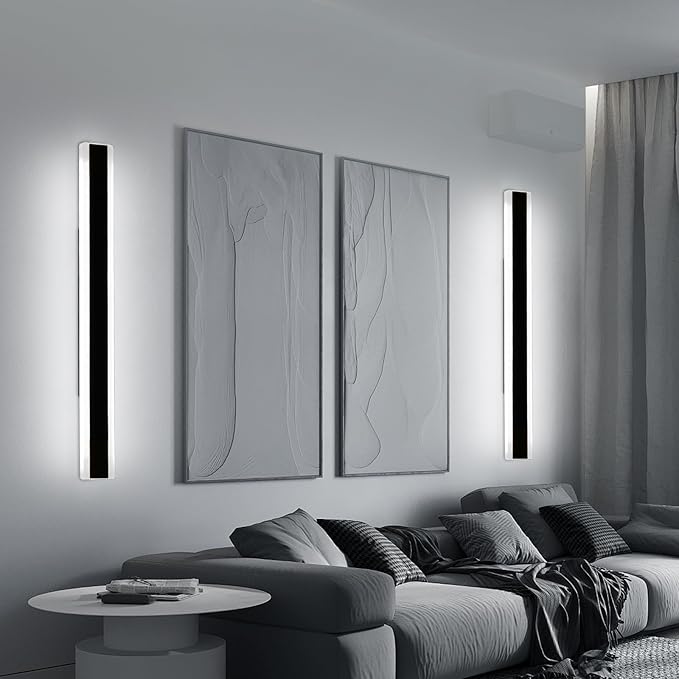 Mikeru 39.3inch Long Led Wall Light, 6000k Cool White Modern Outdoor Wall Light