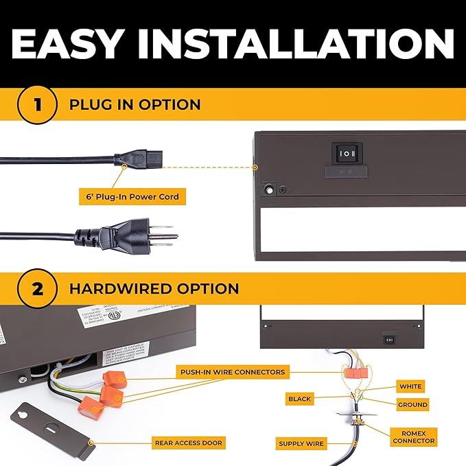 LED Under Cabinet Lighting Hardwired
