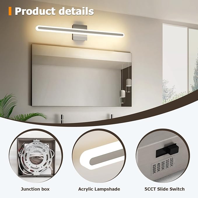 Joosenhouse Brushed Nickel Vanity Lights