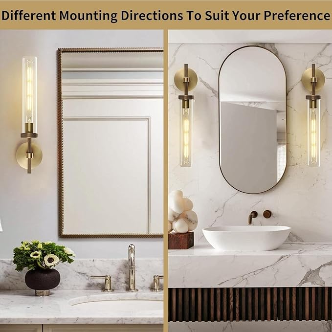 Brass Sconces Wall Lighting, Bathroom Wall Sconces Lighting Vanity Lights Wall