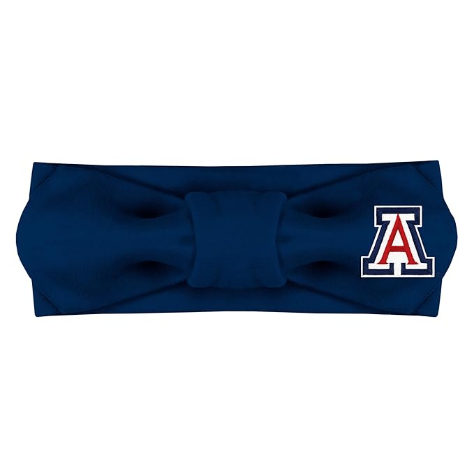 Creative Knitwear Arizona Wildcats Infant Girls Navy Solid Hair Knot Headband Embroidered Logo - Size Newborn - 4T