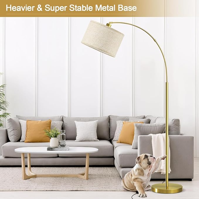 Luvkczc Arc Floor Lamp, Over Couch Arched Reading Light