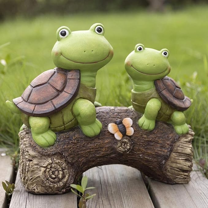 Turtle Solar Garden Lamp Outdoor Decorative Resin Landscape Lighting Figurine