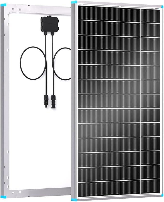 200W Solar Panel N-Type 16BB, 24V RV Solar Panel 200 Watt, 25% High Efficiency, IP67 Monocrystalline PV Module Solar Charger for Roof Boat Camping Van Trailer Cabin Off-Grid Applications