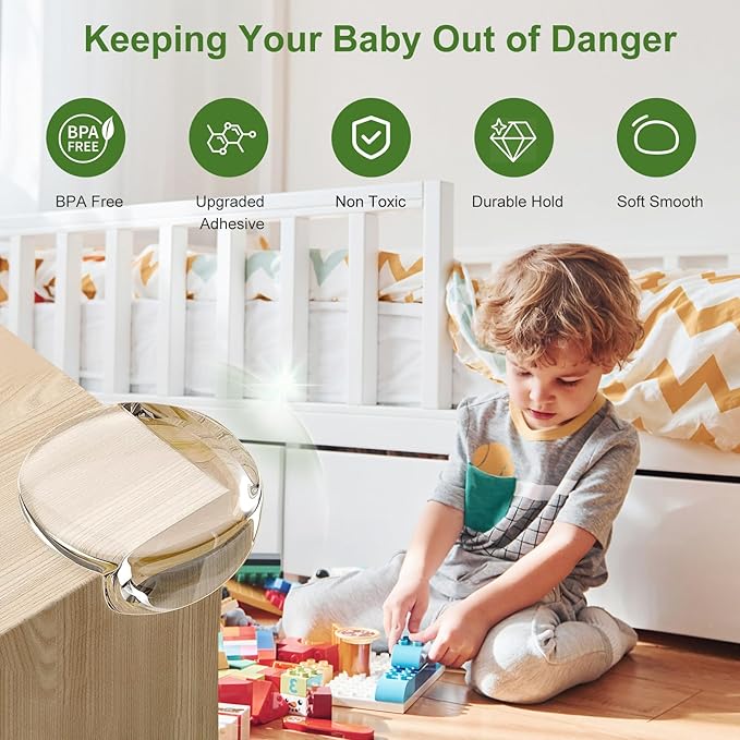 36 Pack Corner Protector Baby, Table Corner Protectors for Baby Clear Corner Protectors for Furniture Corner Guards Baby Proof Bumpers Corner Covers Baby Safety Child Proofing