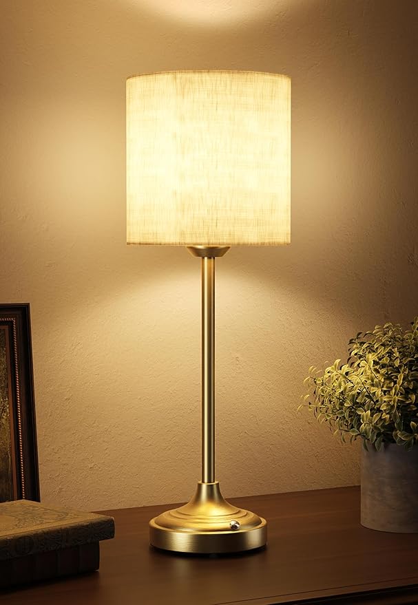 Cordless Table Lamp, Ambient Light, Touch Control, Rechargeable, Battery