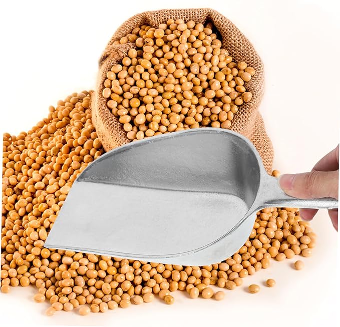 Food Scoops Metal Feeding Scoop for Grain Shovel Strong and Aluminum Design
