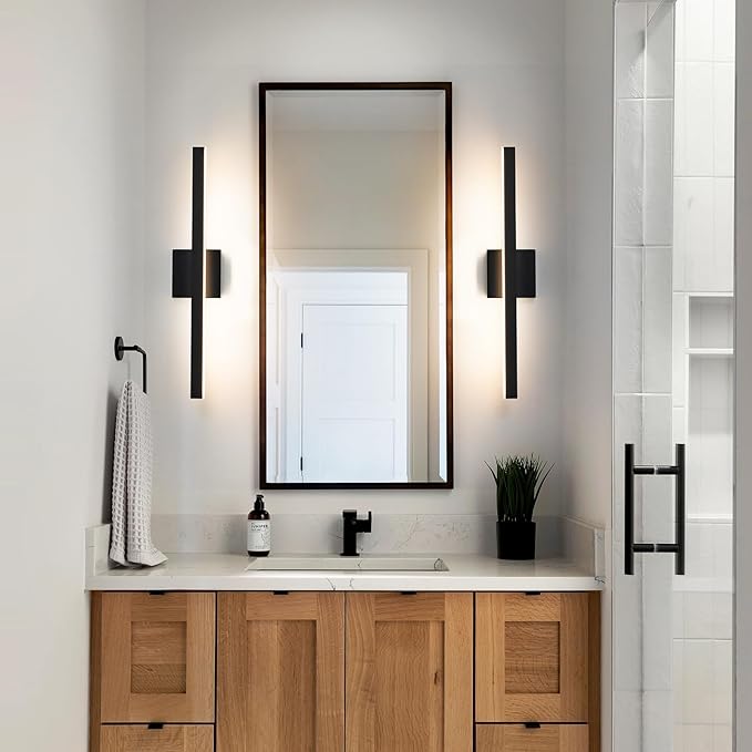 KAISITE Modern Black Bathroom Light