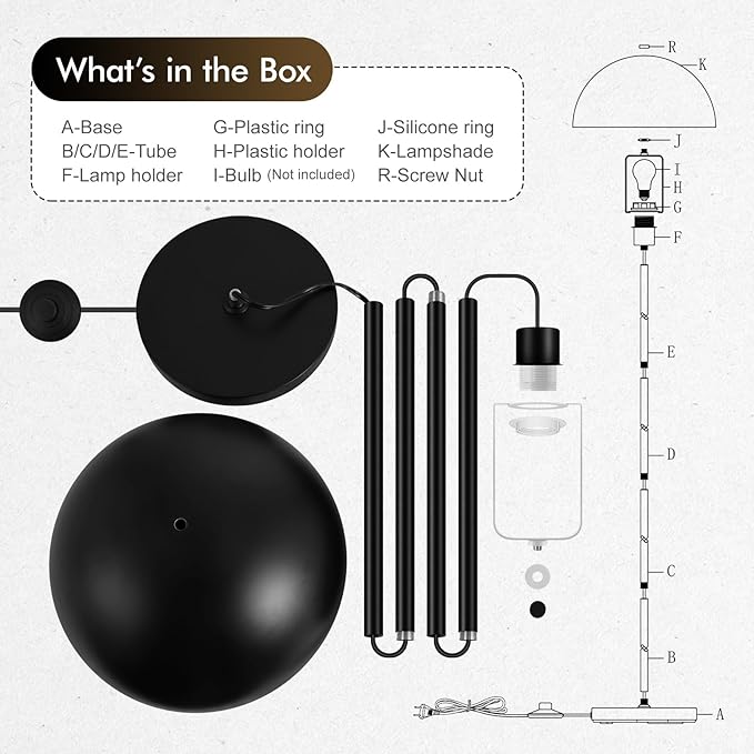 Floor Lamp, Industrial Black Floor Lamps