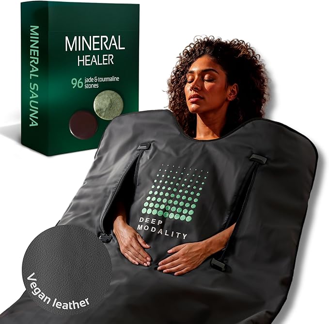 Pro M3 - Infrared Sauna Blanket | Detox, Wellbeing & Recovery | Highest Grade Materials + Jade & Tourmaline for Enhanced Therapy, Adjustable Temp 77-176°F, 6ft x 3ft (Mineral Edition)