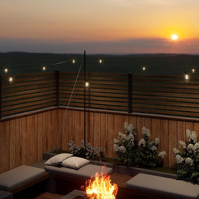 Outdoor String LED Patio Lights - 50FT