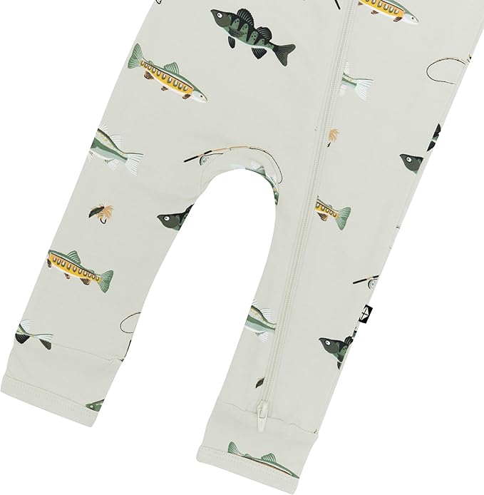 KYTE BABY Unisex Zipper Closure Footies, Rayon Made From Bamboo, 0-24 Months