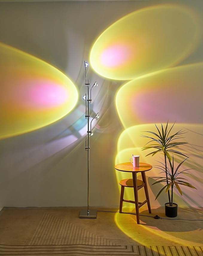 NKU Sunset Floor Lamp Projector 5 Head Multi Head Floor Light