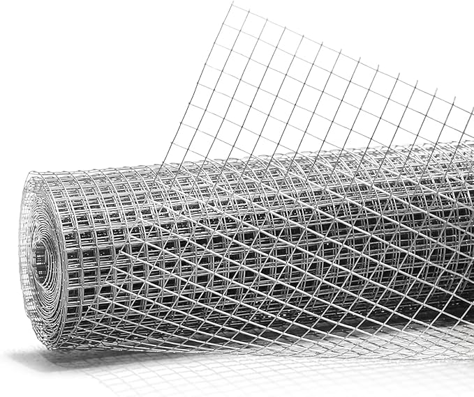 Fencer Wire 19 Gauge Hot-Dipped Galvanized Hardware Cloth with Mesh Size 1/2" x 1/2" for Chicken Coop/Run/Cage/Pen/Vegetables Garden and Home Improvement Project (i. 3 ft. x 50 ft.)