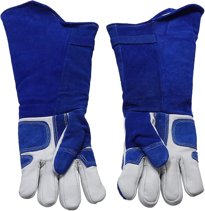 Eujgoov Animal Handling Gloves Anti Animal Scratching and Biting Gloves Extended and Thickened Warm Protective
