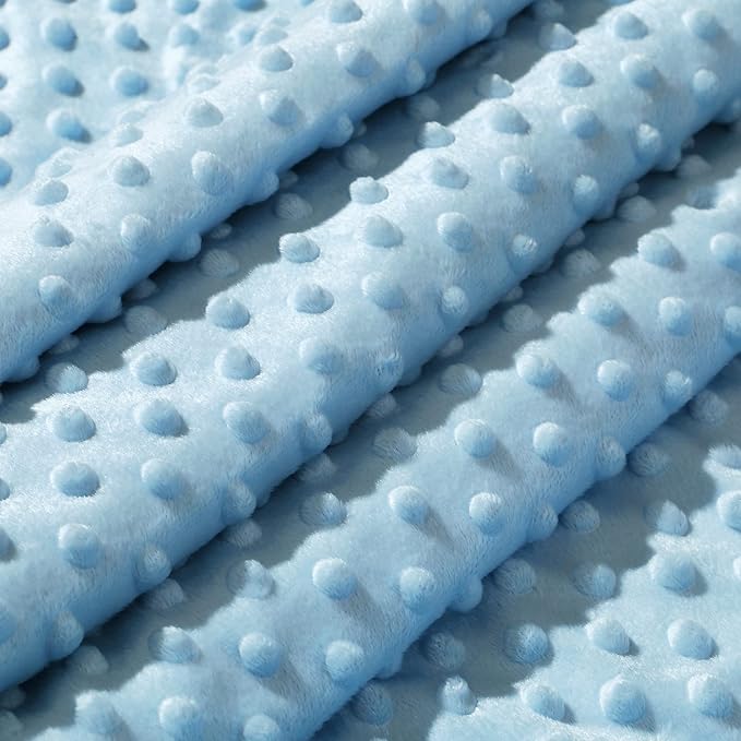 CREVENT Cozy Soft Warm Sherpa Baby Blanket for Infant Toddler's Crib Cot Stroller Gifts for Baby Boys All Season Use (30"X40" Blue dot)
