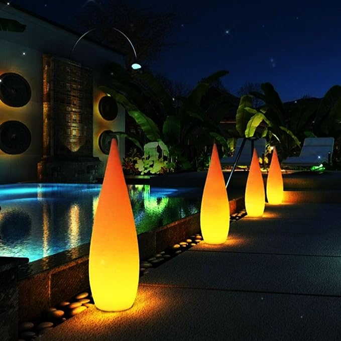 Outdoor Water Drop Lights, Waterproof Lawn Light, Courtyard Garden Terrace