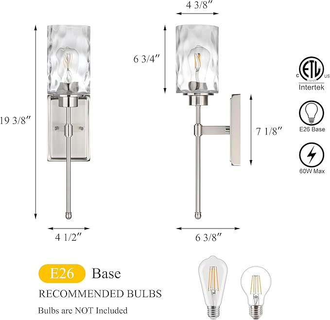 XiNBEi Lighting Wall Sconce 1 Light Sconces Wall Lighting