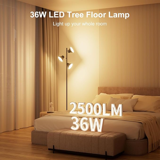 LED Floor Lamp, 36W Modern Floor Lamp