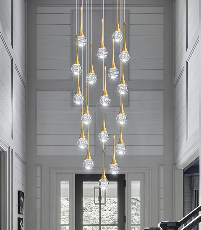 18 Light Modern Glam Crystal Chandelier