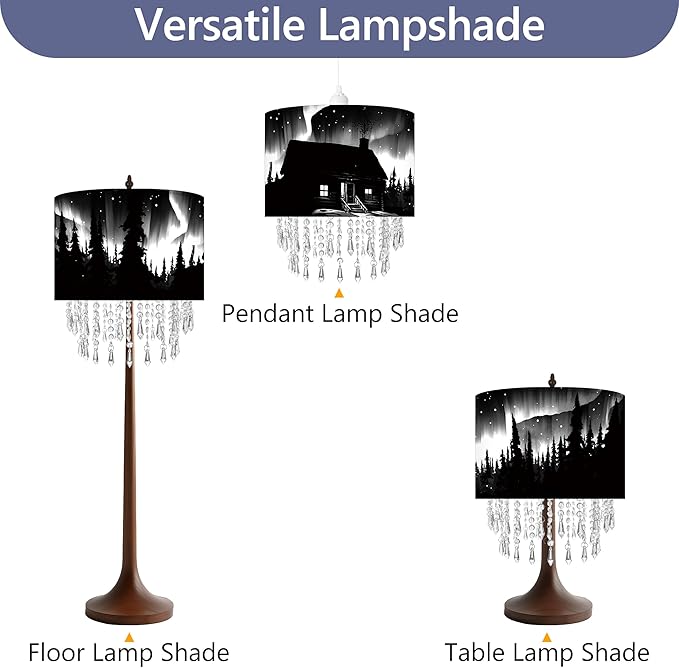 Northern Aurora Cabin Lamp Shade