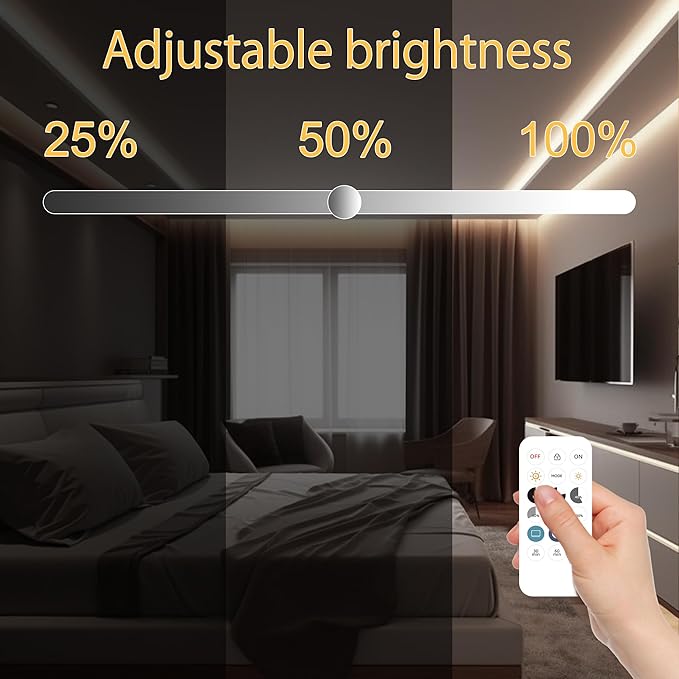 COB LED Strip Light with Remote, Dimmable 32.8FT/10M Flexible High Density LED Light,4000K Natural White 3200LEDs Super Bright LED Light Strip CRI 90+ for Bedroom,Kitchen,DIY Home Decoration