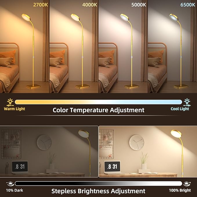 Floor Lamp, Adjustable Height Floor Lamps