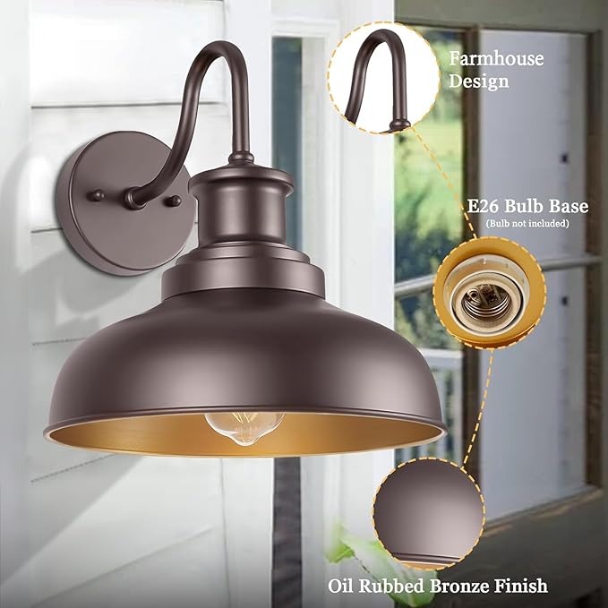 Outdoor Barn Lights Outdoor Wall Sconces Farmhouse Exterior Wall Mount Light