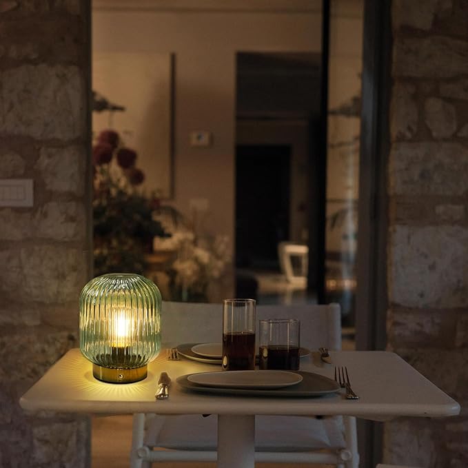 MJ PREMIER Rechargeable Table Lamp, Small Cordless LED Lamp