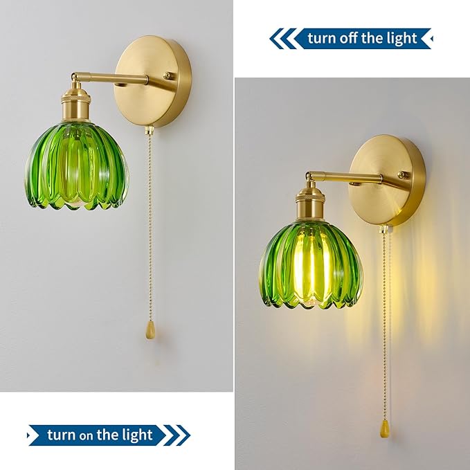 Vintage Wall Sconce 1 Pack, Modern Bathroom Wall Sconces