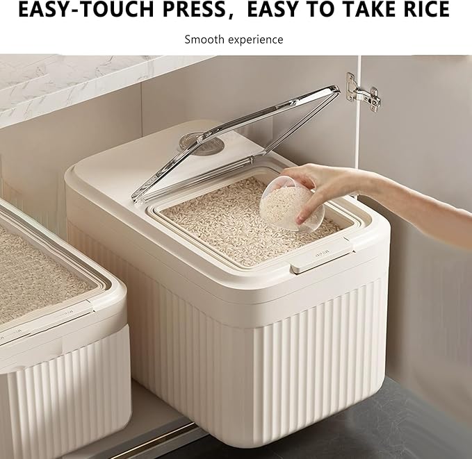 Versatile Feed Dispenser - Sealed Container for Dog Food | Treat Bin for Soybean Flour, Cereal, Rabbit, Barn, Garage, Sturdy Holder for Large Quantities of Fresh Dry Kibble