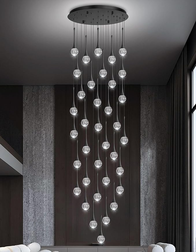 36 Light Modern Glam Crystal Chandelier