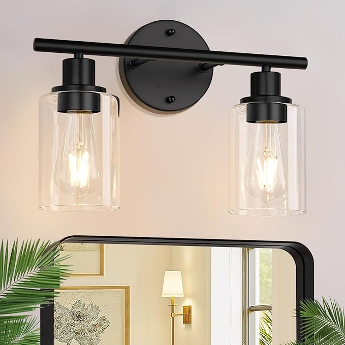 2-Light Bathroom Light Fixtures, Bathroom Wall Lamp