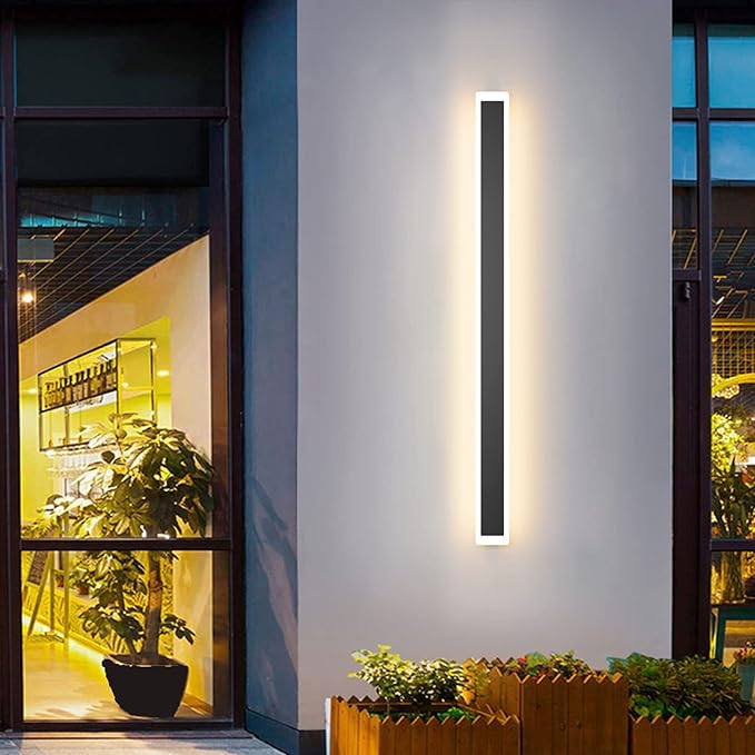 Aipsun Exterior Wall Lights 47.2inch Long Strip Modern Outdoor Wall Sconce