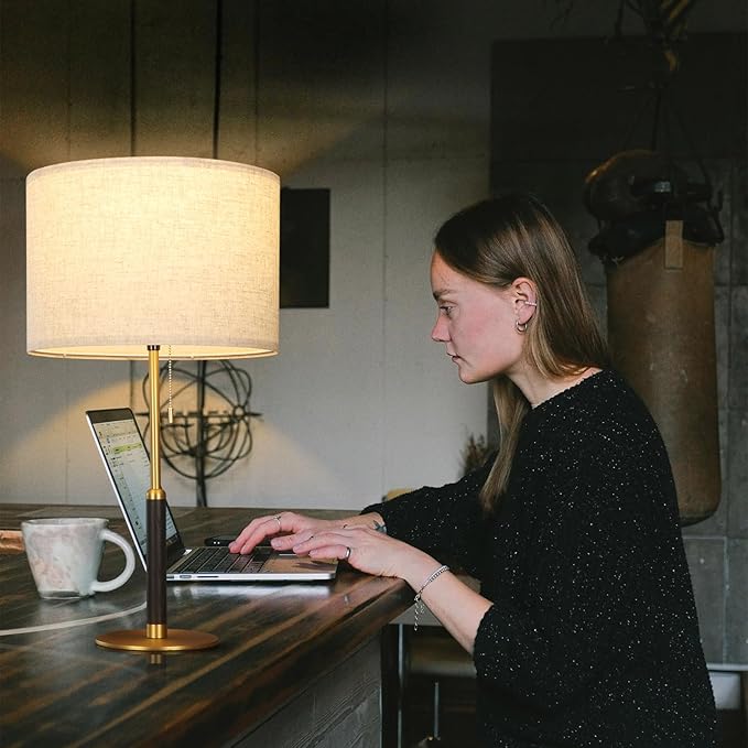 26.4" Set of 2 Modern Living Room Table Lamp