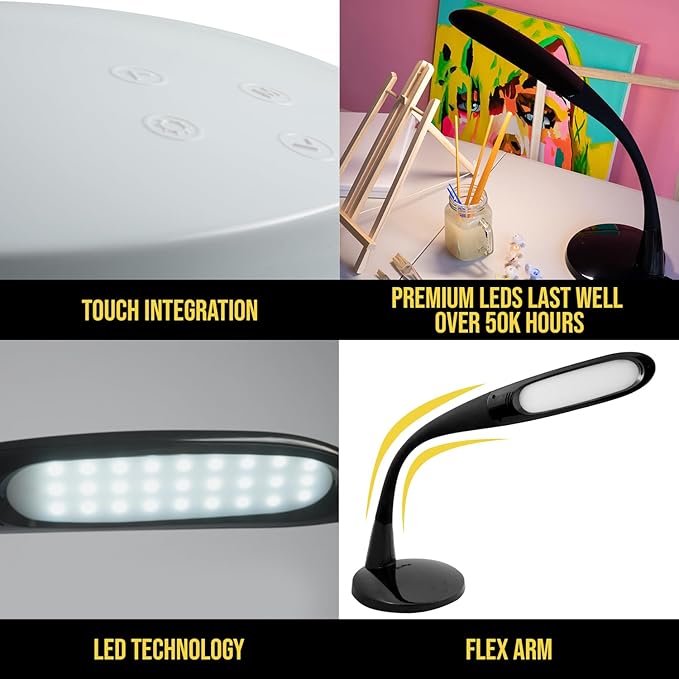 Stella Two Task Lamp, Adjustable Desk Lamp, Dimmable LED Light