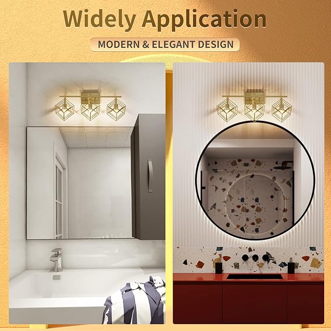 Bathroom Vanity Light with 3 Bulbs Bathroom Light Fixtures Over Mirror with 3
